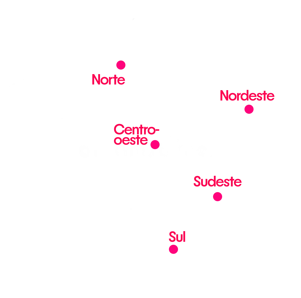Mapa de atuação da Index Soft no Brasil